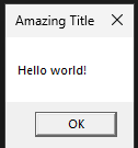 Hello world